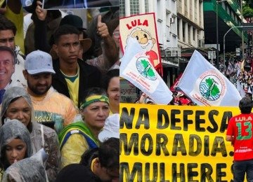 Os candidatos ao governo de Minas Gerais aproveitaram as manifestações do 7 de Setembro para levar suas pautas às ruas de Belo Horizonte -  (crédito: Gladyston Rodrigues/EM/DA Press)