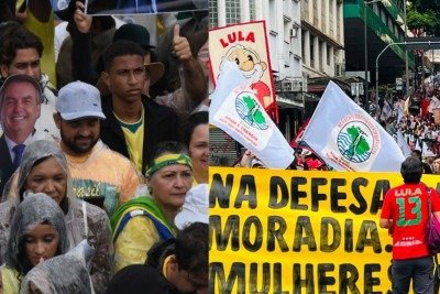 Os candidatos ao governo de Minas Gerais aproveitaram as manifestações do 7 de Setembro para levar suas pautas às ruas de Belo Horizonte -  (crédito: Gladyston Rodrigues/EM/DA Press)