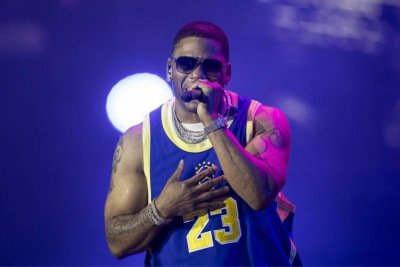 Rapper Nelly levou nostalgia aos fãs -  (crédito: Eduardo Anizelli/Folhapress)