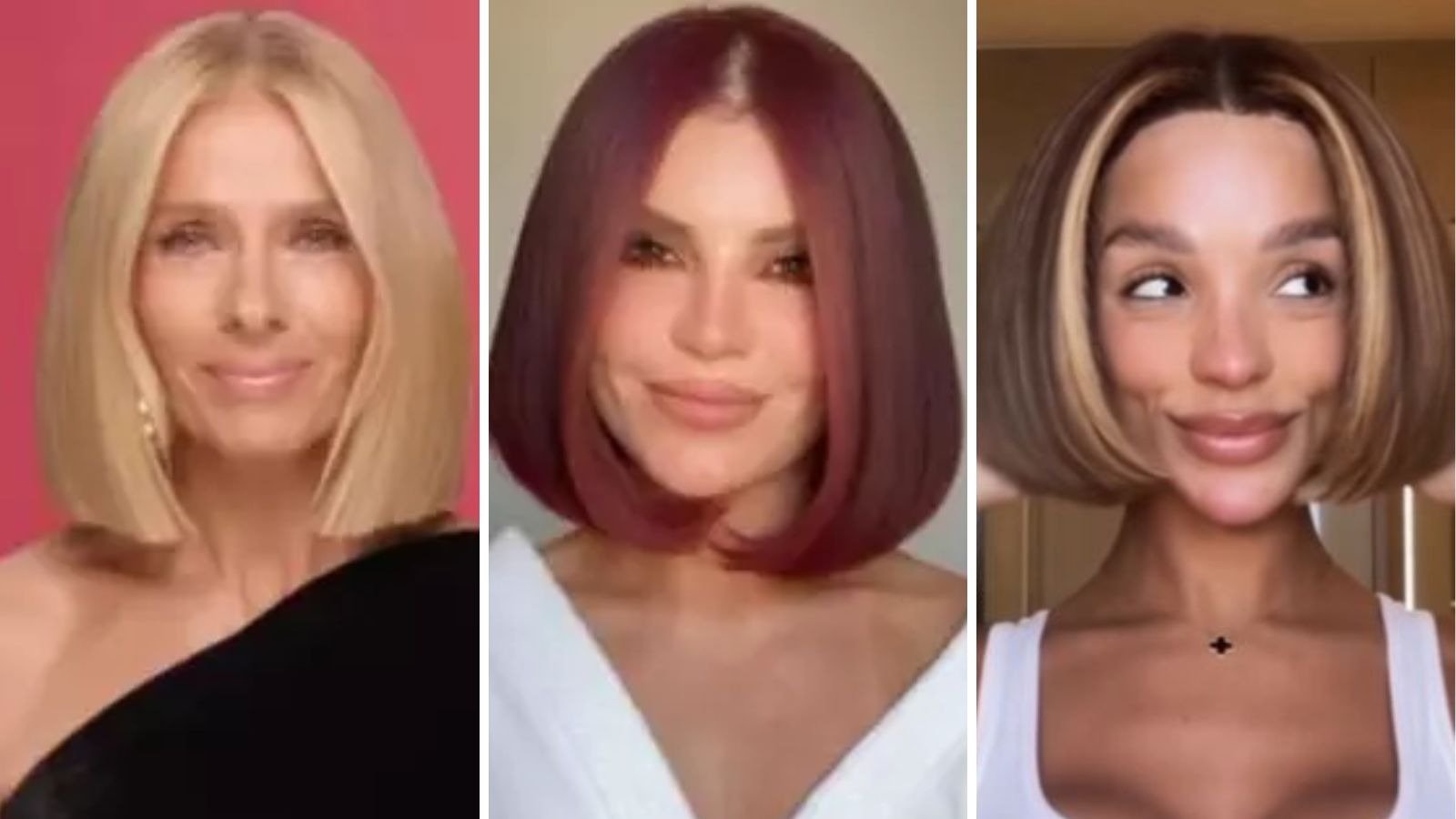 Adriane Galisteu, GKay e Brunna Gon&ccedil;alves s&atilde;o algumas das famosas que entraram na trend de cortes de cabelo curtos, simulados por IA -  (crédito: Redes sociais)