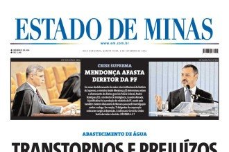 CONFIRA A CAPA DO ESTADO DE MINAS DO DIA 09/09/2026