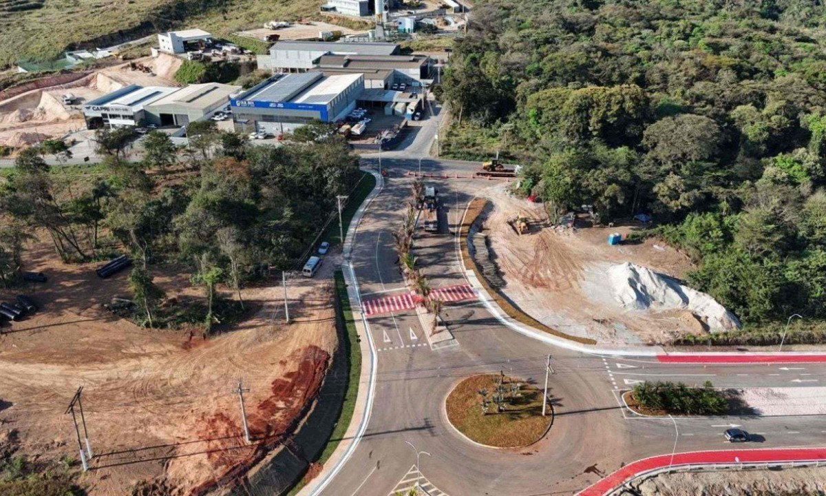 Neste primeiro momento, o acesso direto no sentido de Alberto Flores ficará temporariamente bloqueado - (crédito: Prefeitura de Brumadinho/Reprodução)