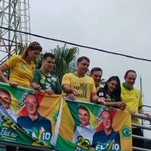 Flávio Bolsonaro faz motociata em Juiz de Fora nesta quarta-feira (9/9) - Bruno Luis Barros/EM/D.A Press