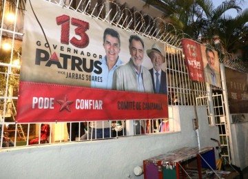 Somente na última sexta, o candidato Patrus Ananias (PT) abriu seu comitê na capital -  (crédito: patrus13.com.br/Reprodução)
