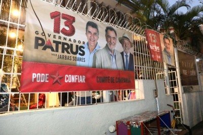 Somente na última sexta, o candidato Patrus Ananias (PT) abriu seu comitê na capital -  (crédito: patrus13.com.br/Reprodução)