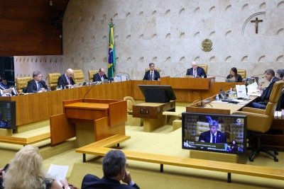 STF tem sessão cancelada em meio à crise -  (crédito: Gustavo Moreno/STF)