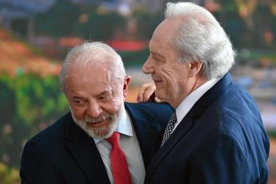 Lula elogiou operação conduzida por Lewandowski e diz que é 'exemplo a ser seguido' -  (crédito: Evaristo Sá/AFP)