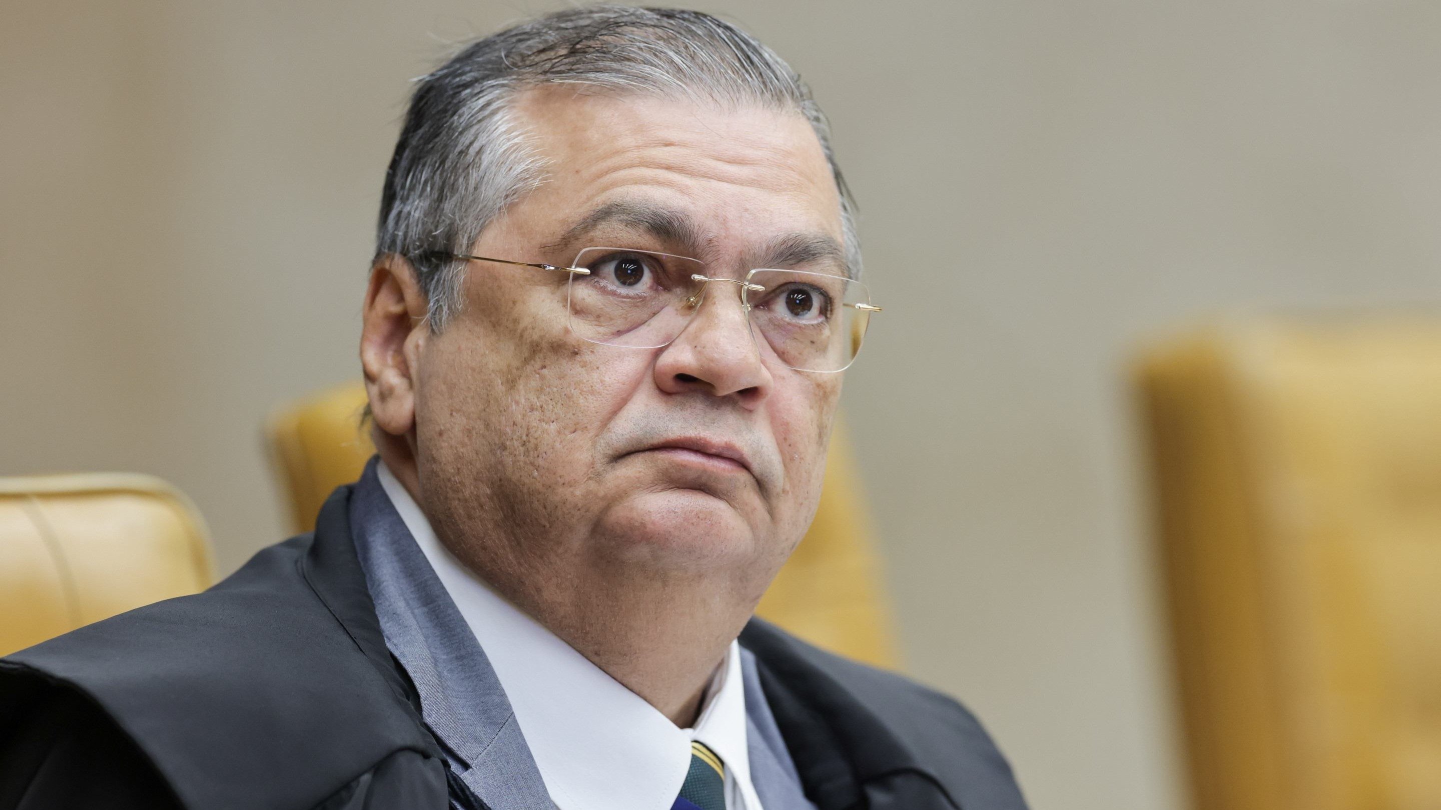 Ministro Fl&aacute;vio Dino, do STF, reverte decis&atilde;o anterior e determina a reintegra&ccedil;&atilde;o de Andrei Rodrigues ao comando da Pol&iacute;cia Federal -  (crédito: Rosinei Coutinho/STF)