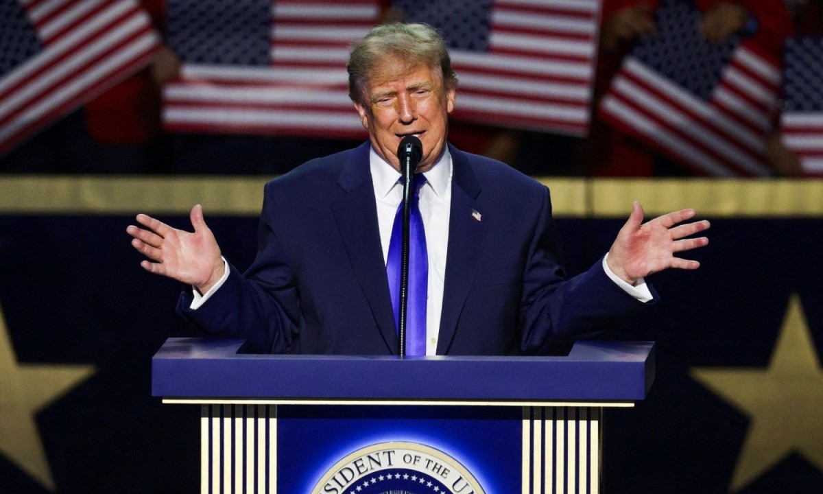 Donald Trump rometeu pagar US$ 5 mil a cada adulto dos Estados Unidos se os Republicanos vencerem as eleições - (crédito: Photo by ALEX WONG / GETTY IMAGES NORTH AMERICA / Getty Images via AFP)