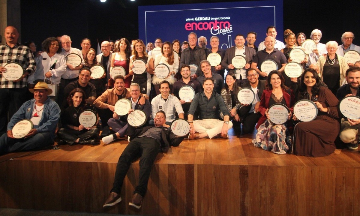 Vencedores do Prêmio Encontro Gastrô de Belo Horizonte celebram reconhecimento em cerimônia - (crédito: Encontro Gastrô/Divulgação)