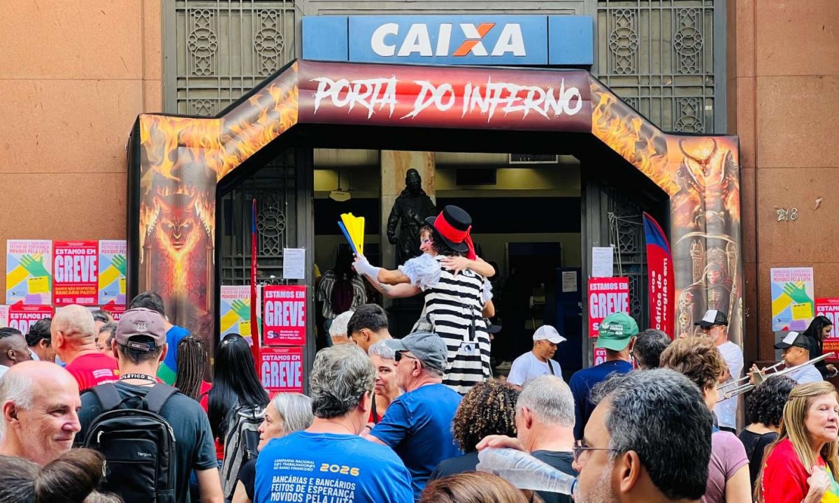 A greve ocorre por tempo indeterminado. O funcionamento de cada agência depende da adesão dos funcionários - (crédito: Edésio Ferreira/EM/DA. Press)