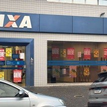 Agências do BB e da Caixa amanhecem fechadas em BH - Gabriel Felice/EM/D.A.Press
