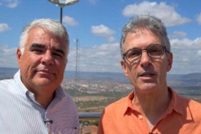 Eduardo Girão (Novo) e Romeu Zema (Novo), candidatos ao Palácio do Planalto, criticam Alexandre de Moraes e convovam manifestação -  (crédito: Reprodução/Instagram @romeuzema)