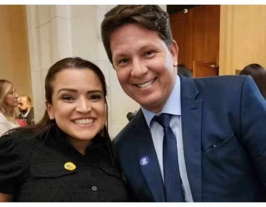 Karina Gama e o deputado Mario Frias  -  (crédito: Reprodução/ Instagram )