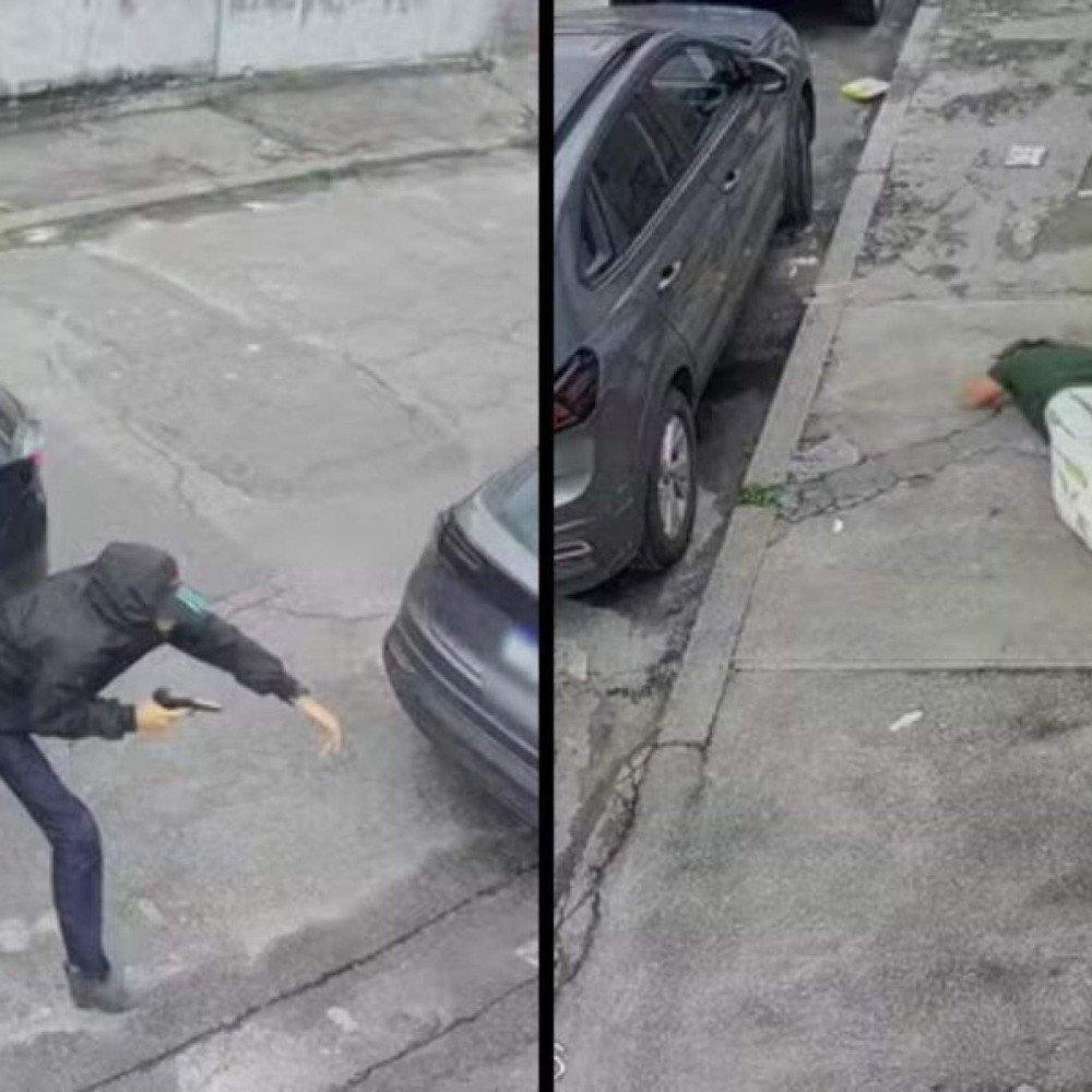 Mulher é assaltada e desmaia na calçada; veja imagens