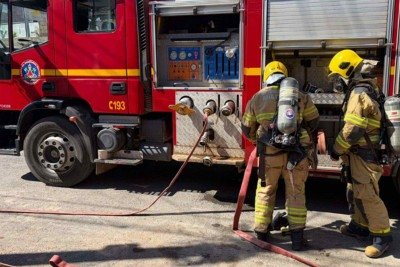 Depois da conclusão dos trabalhos dos bombeiros, o imóvel ficou sob responsabilidade do morador -  (crédito: Corpo de Bombeiros/Divulgação)