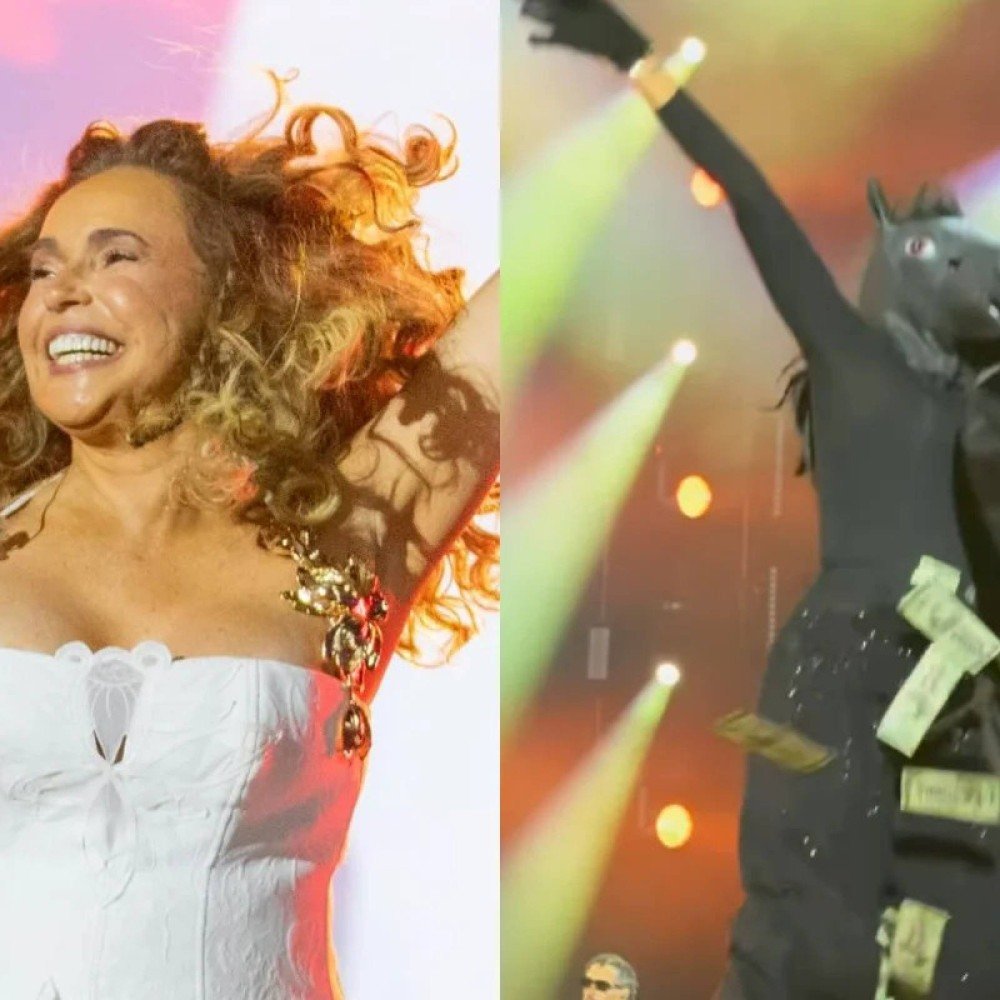 'Dark Horse' distribui dinheiro em show de Daniela Mercury no Rock in Rio; veja vídeo