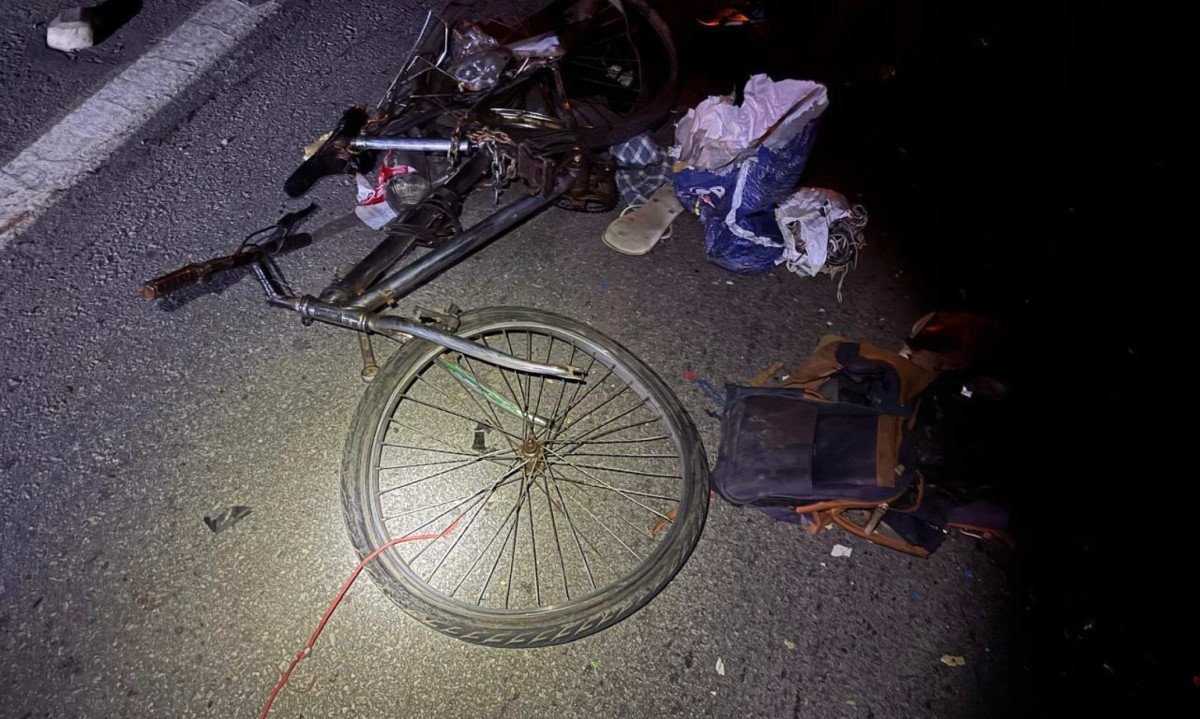 Ciclista é atropelado e motorista foge; é a segunda morte em quatro dias - (crédito: PRF/Reprodução)