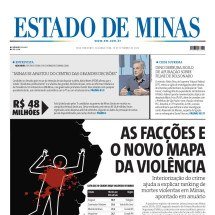 Confira a capa do Estado de Minas do dia 14/09/2026