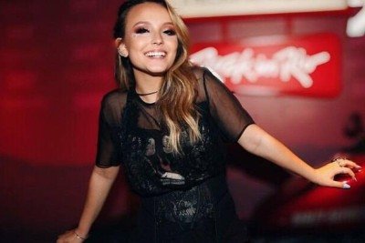 Larissa Manoela comentou, durante passagem pelo Rock in Rio, que ficou chateada por perder o papel de Carmen Miranda em cinebiografia -  (crédito: Reprodução / Instagram)