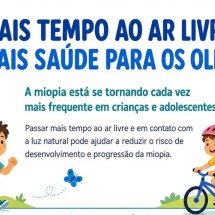 Oftalmologistas alertam para uso de telas e a miopia em crianças - COB/Divulgaçã