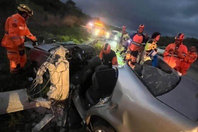 Tenente-coronel da PM estava de folga quando o acidente aconteceu -  (crédito: CBMMG)