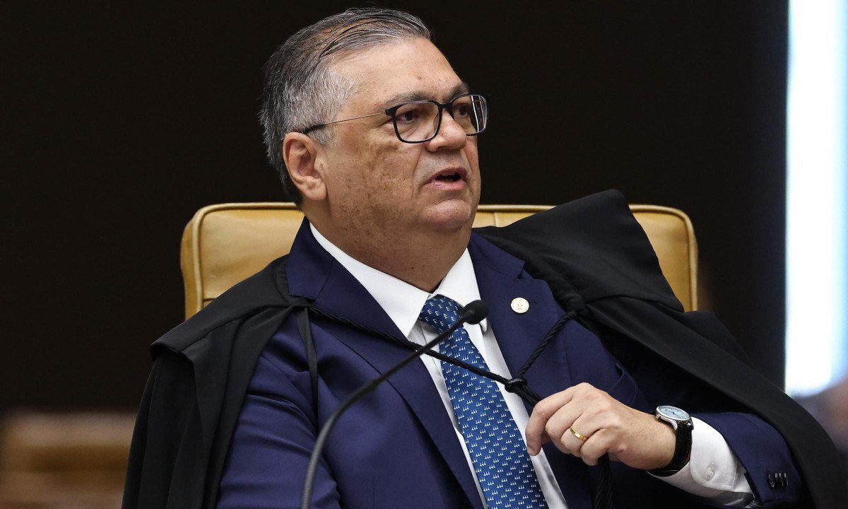 Flávio Dino durante a sessão do STF nesta terça-feira (15/9) - (crédito: Antonio Augusto/STF)
