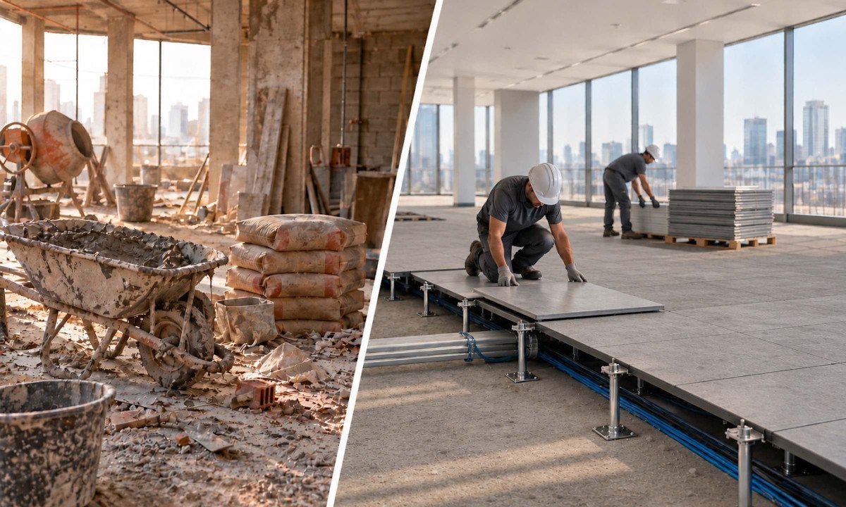 Piso elevado avança com a construção sustentável - (crédito: DINO)
