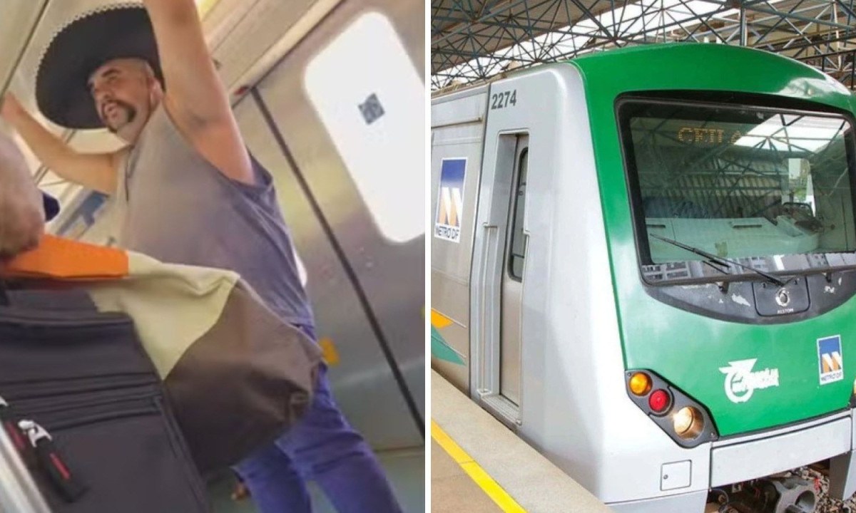 Metrô do Distrito Federal, onde um homem assediou e agrediu mulheres em vagão exclusivo - (crédito: G1 / Agência Brasília)