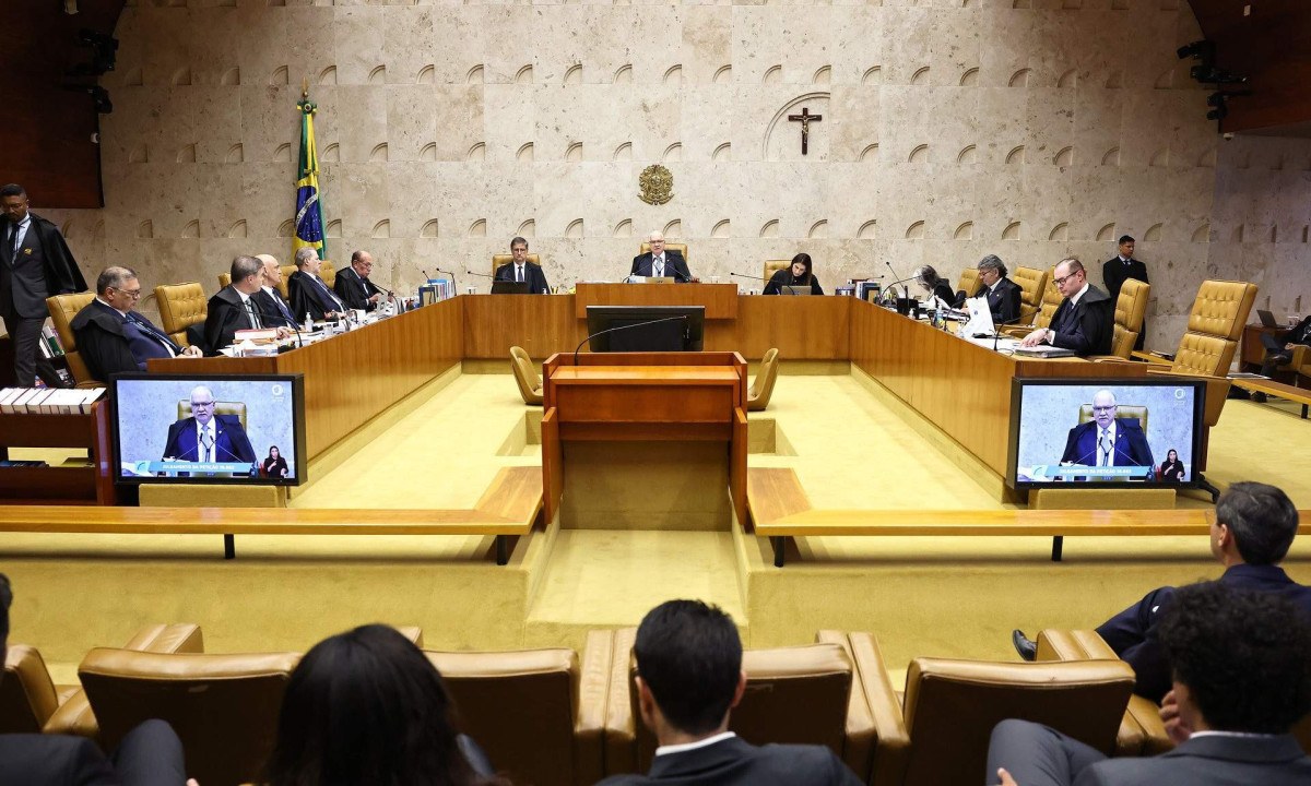 Sessão no plenário do STF levanta discussões sobre a imparcialidade de ministros e regras de suspeição - (crédito: Alejandro Zambrana/STF)