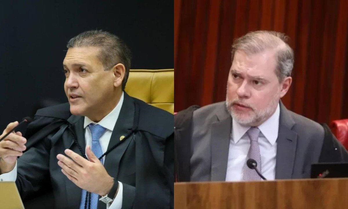 Nunes e Toffoli não votam no julgamento sobre Moraes
- (crédito: Gustavo Moreno/STF e Luiz Roberto/TSE)