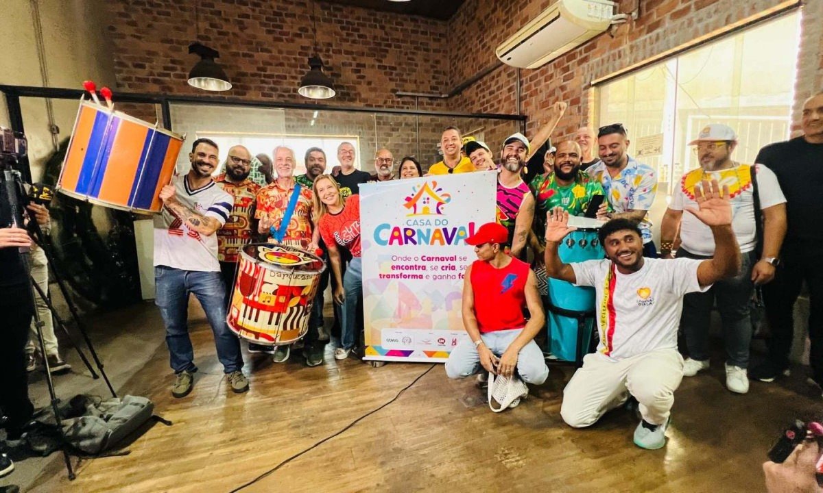 Projeto Casa do Carnaval foi lançado nesta terça-feira (15/9) como um espaço destinado a receber ensaios dos blocos de rua de Belo Horizonte - (crédito: Edésio Ferreira/EM/D.A Press )