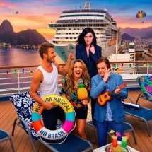 Laura Pausini fará dois shows em navio com estrelas brasileiras - Imagem gerada por IA