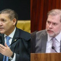 Kassio Nunes e Toffoli se declaram suspeitos em julgamento de Moraes no STF - Gustavo Moreno/STF e Luiz Roberto/TSE