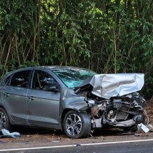 Acidente envolvendo homem a cavalo deixa 3 feridos na MG-060; 1 está grave - CBMMG/Divulgação