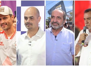  Cleitinho tem 34%; Simões, 14%; Kalil e Patrus, 10%, segundo pesquisa do instituto F5  -  (crédito:  Marcus Vinícius/Campanha do Cleitinho/Divulgação; Marcos Vieira /EM/DA. Press; Leandro Couri/Campanha Kalil/Divulgação; Marcos Vieira /EM/DA. Press)