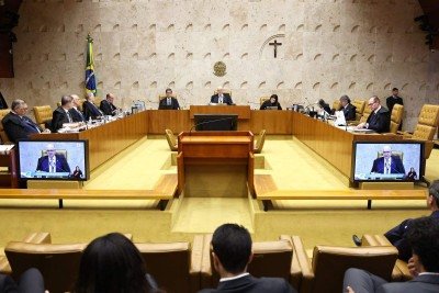 Sess&atilde;o no plen&aacute;rio do STF levanta discuss&otilde;es sobre a imparcialidade de ministros e regras de suspei&ccedil;&atilde;o -  (crédito: Alejandro Zambrana/STF)