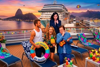Laura Pausini far&aacute; dois shows em navio que re&uacute;ne Ana Carolina, Alexandre Pires, F&aacute;bio Jr. e Tiago Iorc -  (crédito: Imagem gerada por IA)