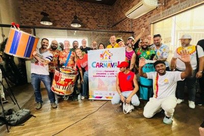 Projeto Casa do Carnaval foi lançado nesta terça-feira (15/9) como um espaço destinado a receber ensaios dos blocos de rua de Belo Horizonte -  (crédito: Edésio Ferreira/EM/D.A Press )