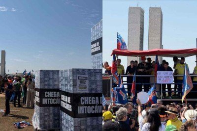 O ato tem como objetivo mobilizar a população e demonstrar insatisfação com a atuação do ministro -  (crédito: Redes sociais/Reprodução)