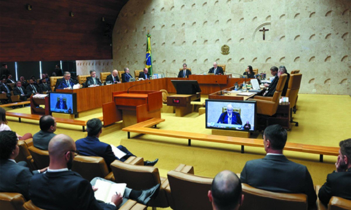 Supremo teve sessão tumultuada na terça-feira, com bate-boca entre ministros -  (crédito: ROSINEI COUTINHO/STF)