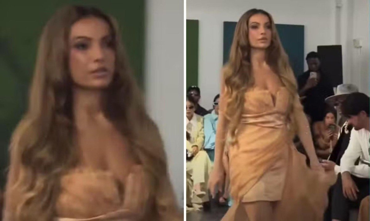Patrícia Poeta desfilou durante a Semana de Moda de Nova York - (crédito: Redes sociais)