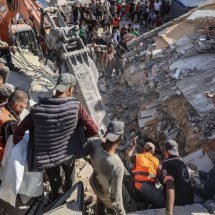 Gaza: prédio desaba, mata ao menos 20, e Israel ameaça retomar guerra - Omar Al-Qattaa/AFP