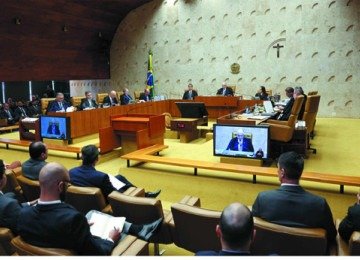Supremo teve sessão tumultuada na terça-feira, com bate-boca entre ministros -  (crédito: ROSINEI COUTINHO/STF)
