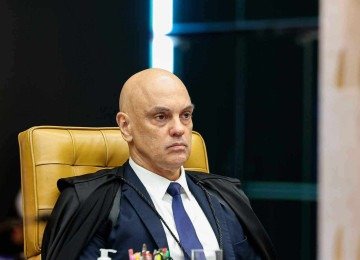 Ministro Alexandre de Moraes na sessão plenária extraordinária do STF, realizada na última terça-feira

 -  (crédito: Rosinei Coutinho/STF)