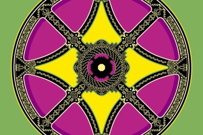 Mostra de Ângelo Mazzuchelli no Centro Cultural UFMG imagina Praça Raul Soares com diferentes cores da pop art  -  (crédito: Reprodução)