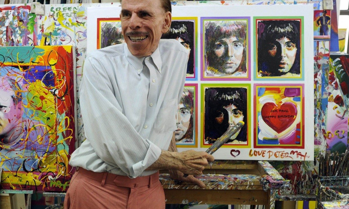 Obras de Peter Max, com cores vibrantes, viraram símbolo da contracultura nos EUA - (crédito: AFP)