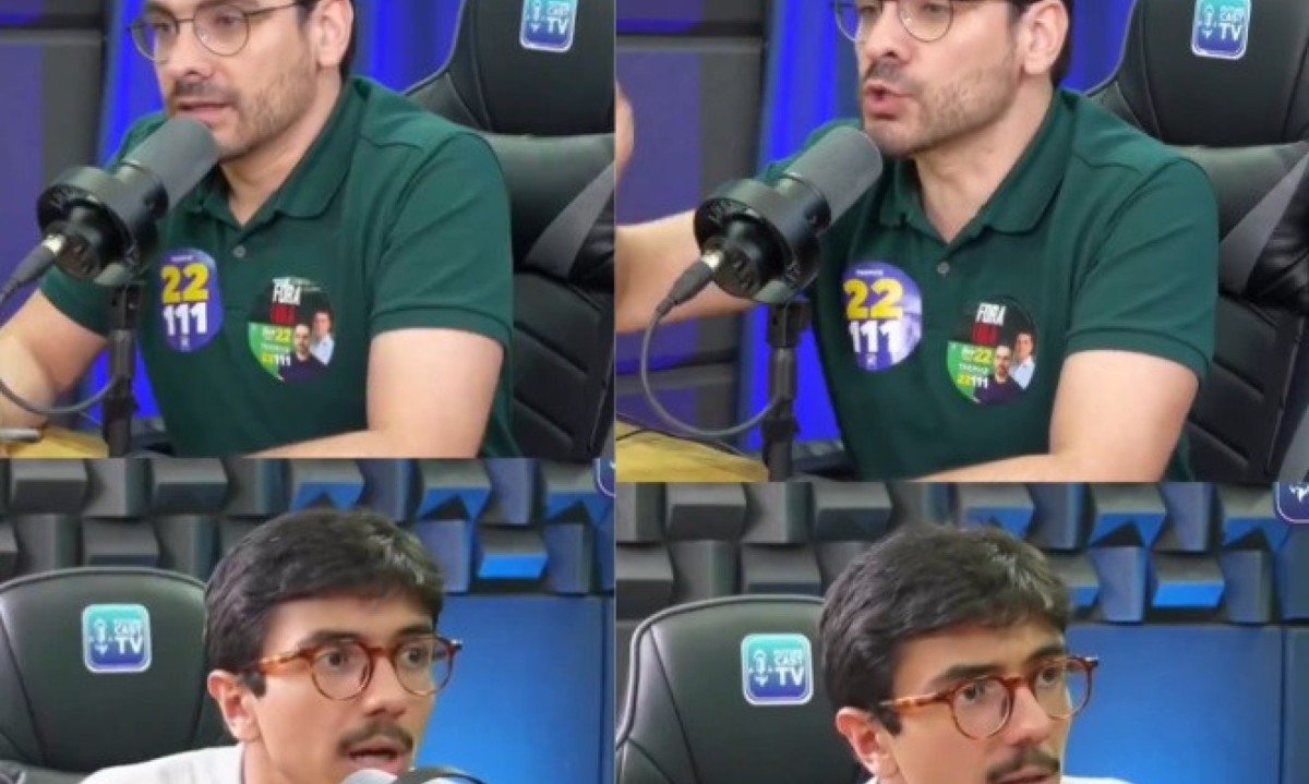A equipe do programa precisou intervir para separar os dois - (crédito: Future Cast/Reprodução)