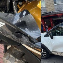 Motociclista fica ferido ao ser atingido por porta de carro  - CBMMG/Divulga&ccedil;&atilde;o