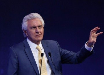 Caiado afirmou que democracia está em risco por conta dos governantes incompatíveis com os cargos que ocupam -  (crédito: Sérgio Lima/AFP)